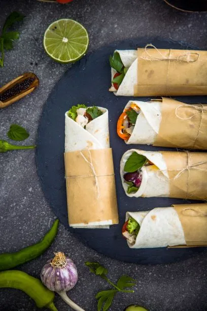 Hummus Veggie wrap 